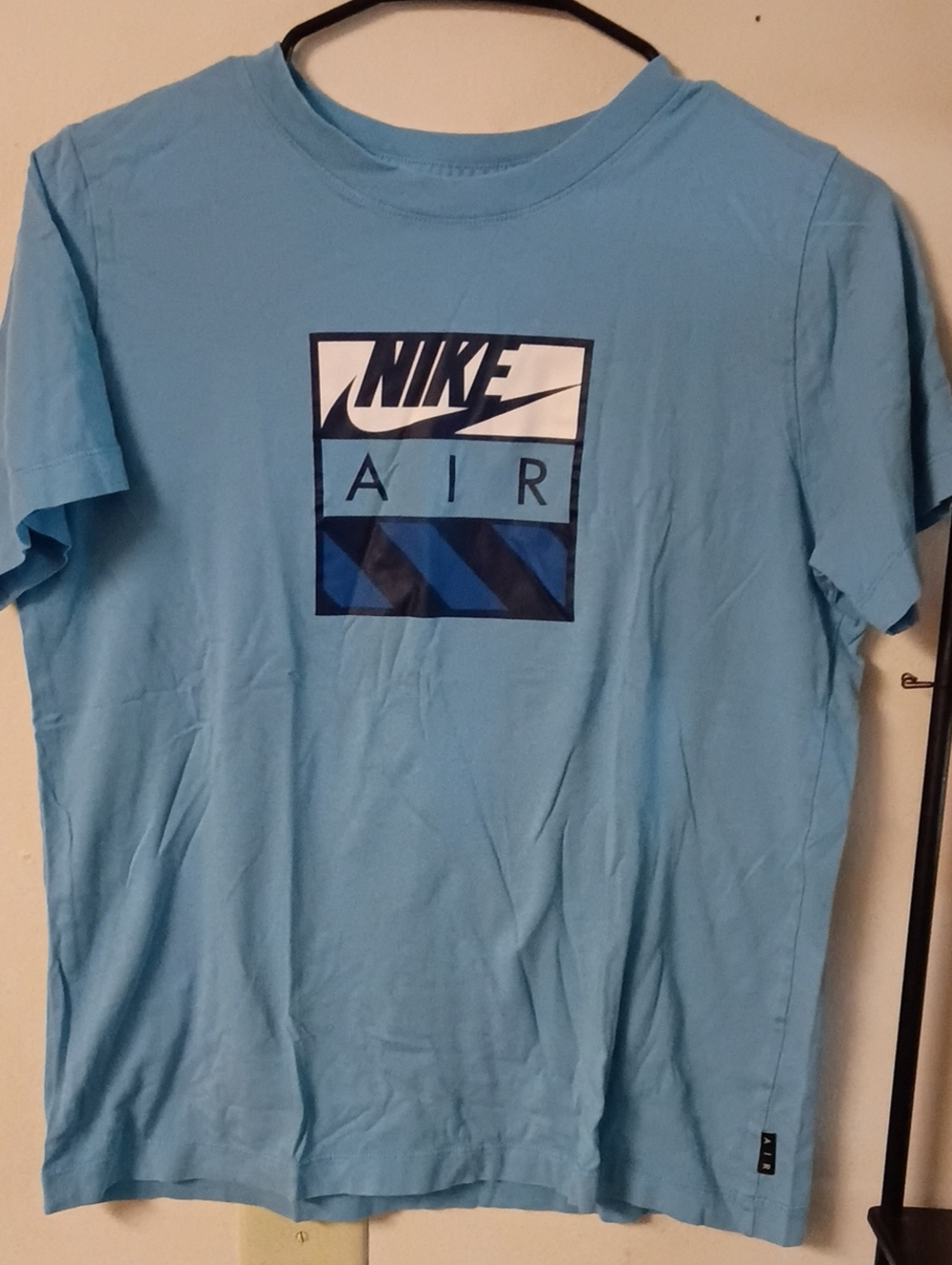 Nike Air Men's Light Blue Graphic T‑Shirt
